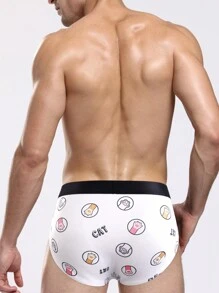 Men'S Cartoon Printed Triangle Underwear - Multicolor - View 2