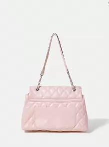 BizChic 大容量菱形鏈條肩背包，適合通勤、辦公和教師使用