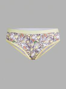 SHEIN Women's Cartoon Printed Triangle Panties - Multicolor - View 7