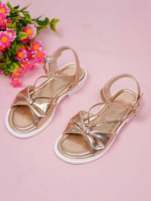 珍情侶式時尚透氣學生涼鞋 - 金色 - 查看 5