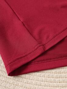 Calvaya 情人節豹紋心形加大尺碼女性寬鬆t恤 - 紅色 - 查看 5