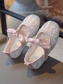 Children's Fashionable Casual Flat Princess Shoes - Pink - View 2