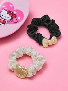 HELLO KITTY AND FRIENDS | SHEIN 4 件光滑柔软金色发带