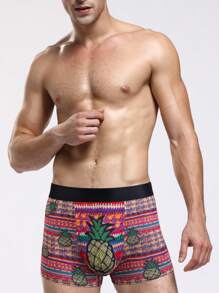 Calzoncillos Tipo Bóxer Con Estampado Completo Para Hombre