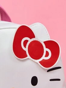 HELLO KITTY AND FRIENDS | SHEIN White Leather Cute Backpack - White - View 8