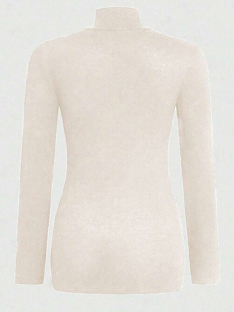 Plus Size Long Sleeve T-Shirt With Split Hem