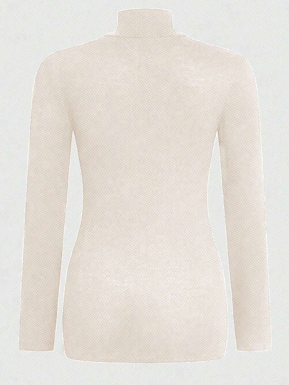 Plus Size Long Sleeve T-Shirt With Split Hem