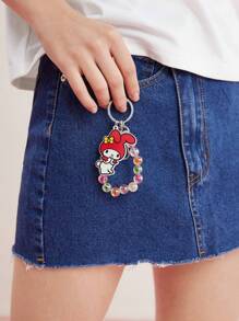 HELLO KITTY AND FRIENDS | SHEIN Colorful Beaded Keychain - Multicolor - View 3