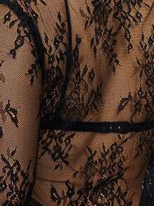 Zolique 1pc Lace Long Sleeve Shirt Fall Cloth For Women