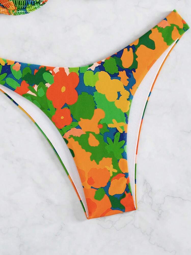 Floral Print Bikini Set Summer