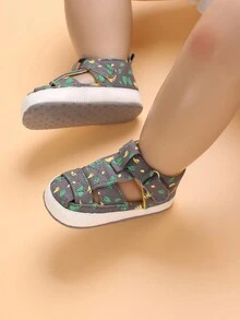 嬰幼兒純棉中性休閒涼鞋和拖鞋 - 彩色 - 查看 4