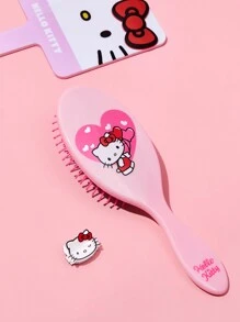 HELLO KITTY AND FRIENDS | SHEIN 卡通印花粉色靠垫发刷 - 粉色 - 查看 3