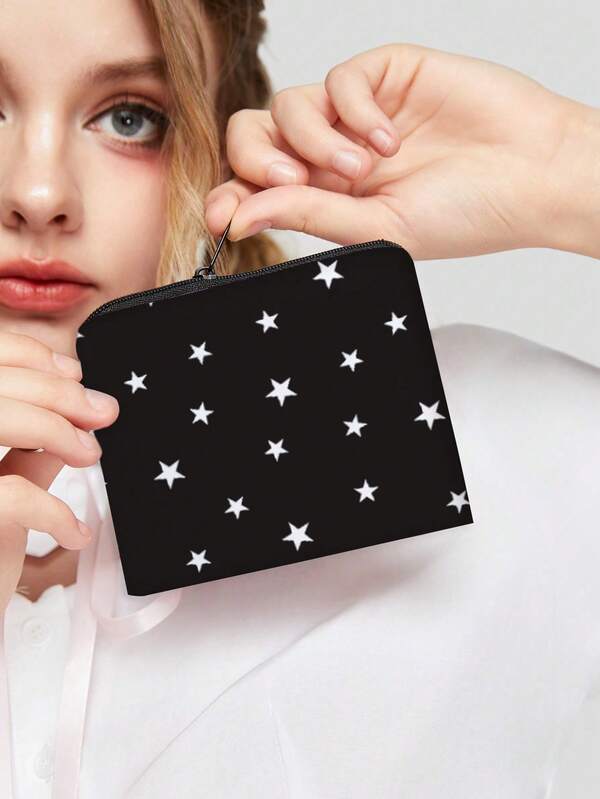 ROMWE Goth Printed Coin Purse
