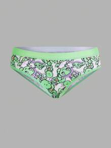 SHEIN Women's Cartoon Printed Triangle Panties - Multicolor - View 6