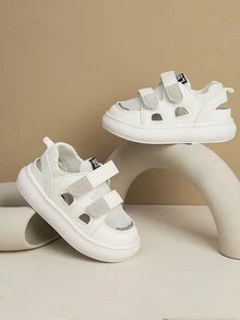 兒童運動鞋,春秋季,時尚男女童網面透氣跑步鞋,休閒軟底,寶寶運動鞋 - 米色 - 查看 1