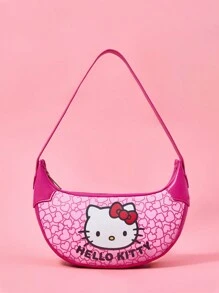HELLO KITTY AND FRIENDS | SHEIN 粉红猫与心形单肩包 - 粉色 - 查看 4