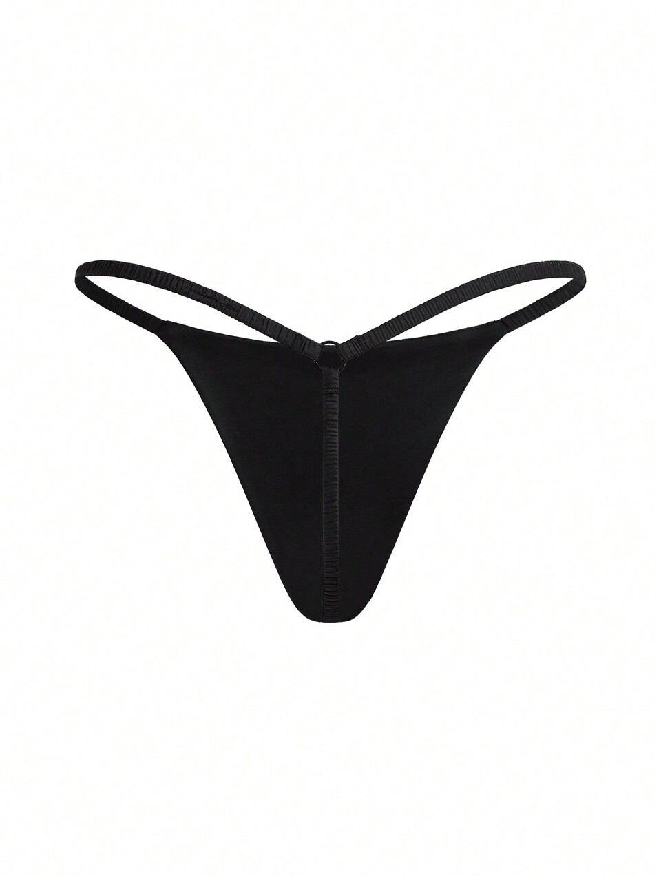 Leisure Women's Round-Buckle Linked Thong Pants