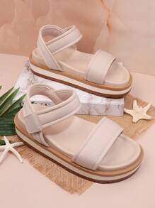 SHUZIA Women'S Wedge Heel Platform Sandals - Beige - View 2