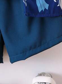 3入組經典風格插襟＆鹿印花節日服裝,適用於寶寶男孩春/夏季 - 彩色 - 查看 5