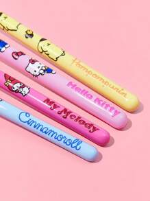 HELLO KITTY AND FRIENDS | SHEIN 4 件裝眼部刷套裝 - 彩色 - 查看 5