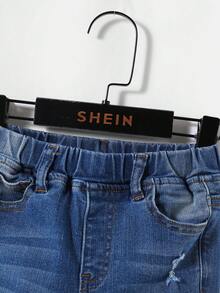 SHEIN Boys' (Little) Distressed Jeans - Medium Wash - View 5
