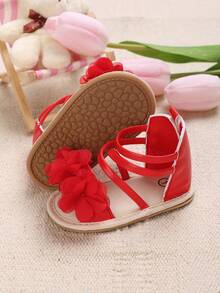 Lindas Sandalias Rojas Para Bebés Y Niños Pequeños - Rojo - Ver 2