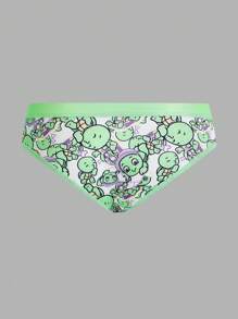 SHEIN Women's Cartoon Printed Triangle Panties - Multicolor - View 10