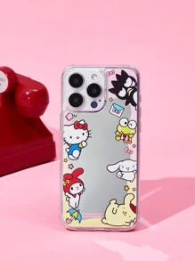 HELLO KITTY AND FRIENDS | SHEIN Cute Printed Mirror Phone Case, Compatible With IPhone - Multicolor - View 3