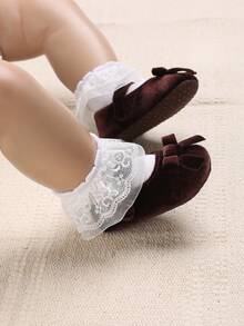 Infant & Toddler Solid Color Flat Shoes - Coffee Brown - View 6