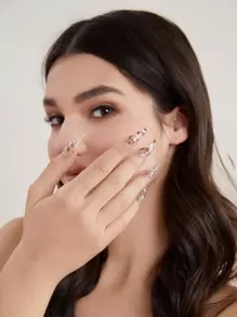 HELLO KITTY AND FRIENDS | SHEIN 卡通圖案可愛指甲貼紙套裝 - 彩色 - 查看 4