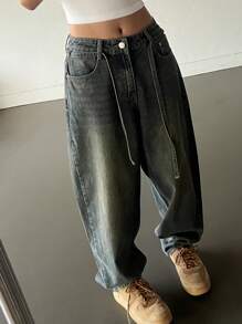DAZY Women'S Loose Fit Casual Jeans