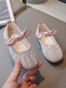 Children's Fashionable Casual Flat Princess Shoes - Pink - View 3