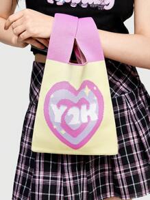 ROMWE Kawaii 情人節心形女士手提包 - 彩色 - 查看 3