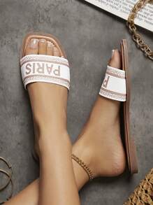 SHUZIA Women'S Flat Sandals - Beige - View 5