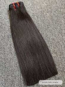 1pc Super Double Drawn Bone Straight Hair Extensions Human Hair Weave - SNatural - View 5