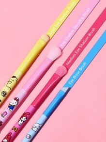 HELLO KITTY AND FRIENDS | SHEIN 4 件裝眼部刷套裝 - 彩色 - 查看 3