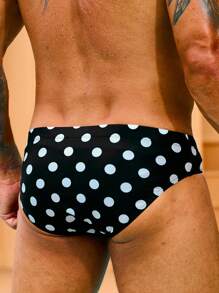 Manfinity Swimmode Quần bơi chấm bi in họa tiết bãi biển dành cho nam - Nhiều màu - Xem 2