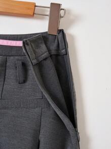 SHEIN EZwear Women's Pleated Skirt - Grey - View 5