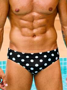 Manfinity Swimmode Quần bơi chấm bi in họa tiết bãi biển dành cho nam - Nhiều màu - Xem 1