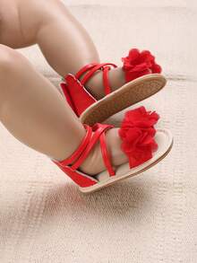 Lindas Sandalias Rojas Para Bebés Y Niños Pequeños - Rojo - Ver 6
