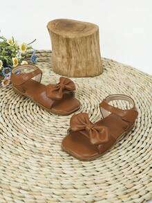 兒童平底涼鞋 棕色涼鞋 - 棕色 - 查看 5