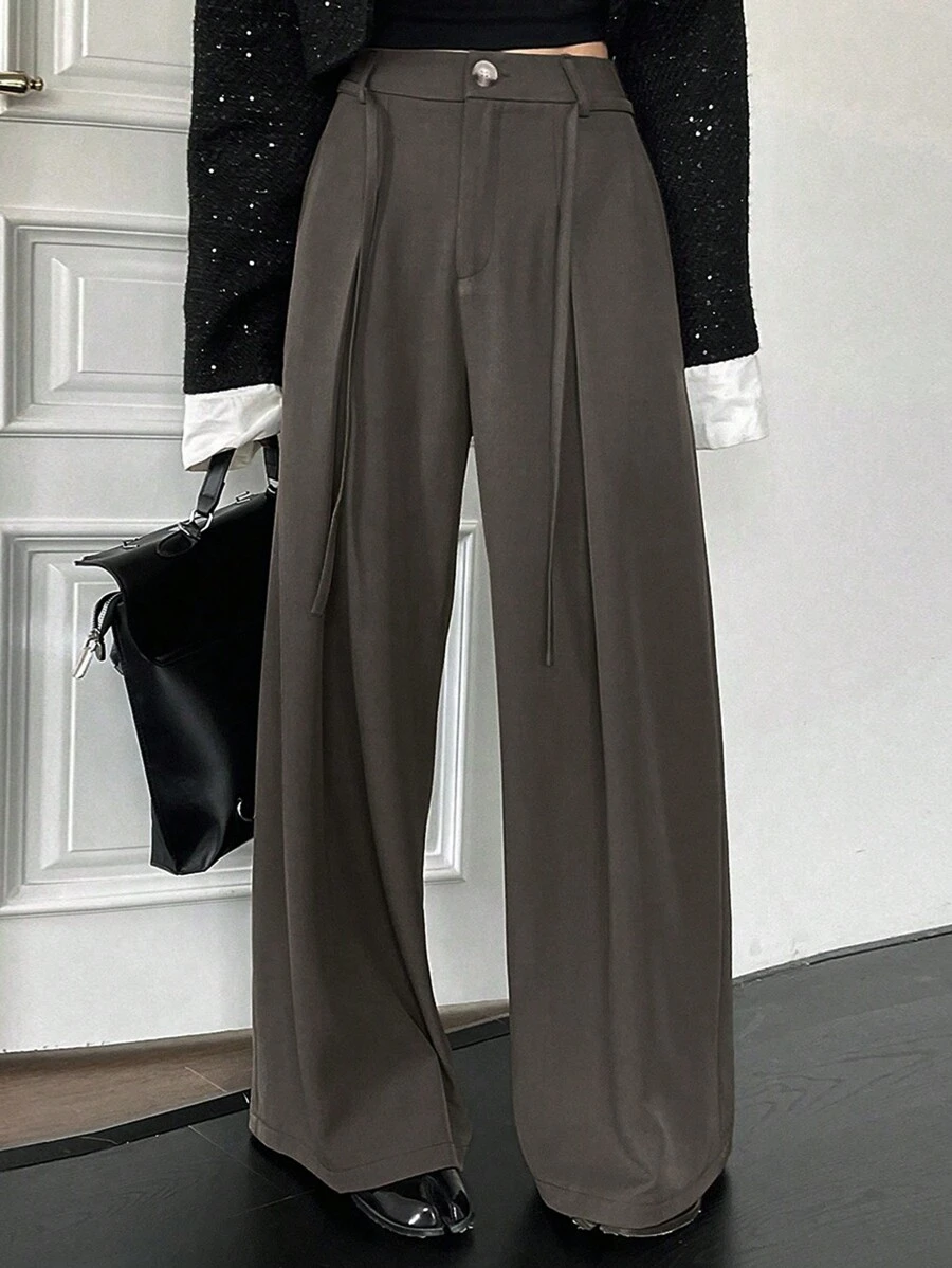 DAZY 女式口袋褲 - 摩卡棕 - 查看 1