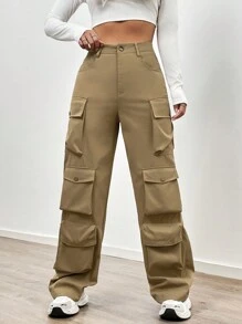 SHEIN Unity 多口袋休閒貨運褲