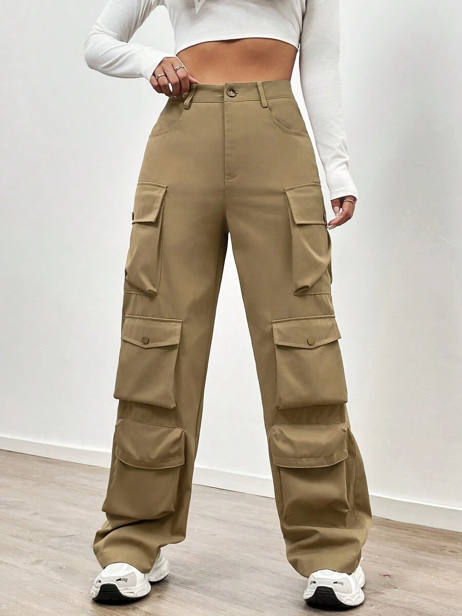 SHEIN Unity 多口袋休閒貨運褲