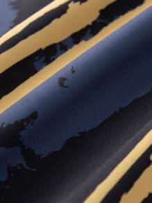 男士條紋長袖套頭衫 - 黑色 - 查看 6