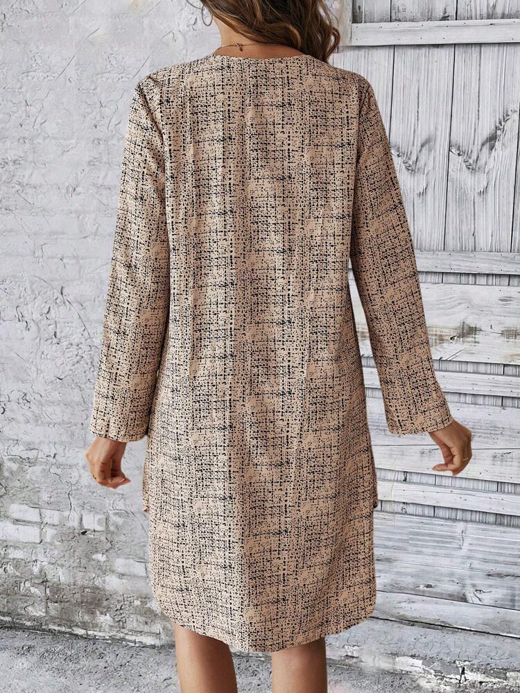 Women's V-Neck High Low Dress,Casual