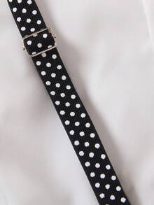 SHEIN 青少年男孩紳士2件套裝，短袖襯衫配蝴蝶結和吊帶褲，時尚生日派對、展覽和婚禮等場合穿著。 - 彩色 - 查看 6