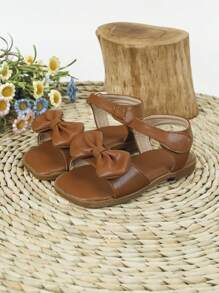 兒童平底涼鞋 棕色涼鞋 - 棕色 - 查看 1