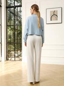 Anewsta Sudadera De Manga Larga Con Cuello En V Para Mujer