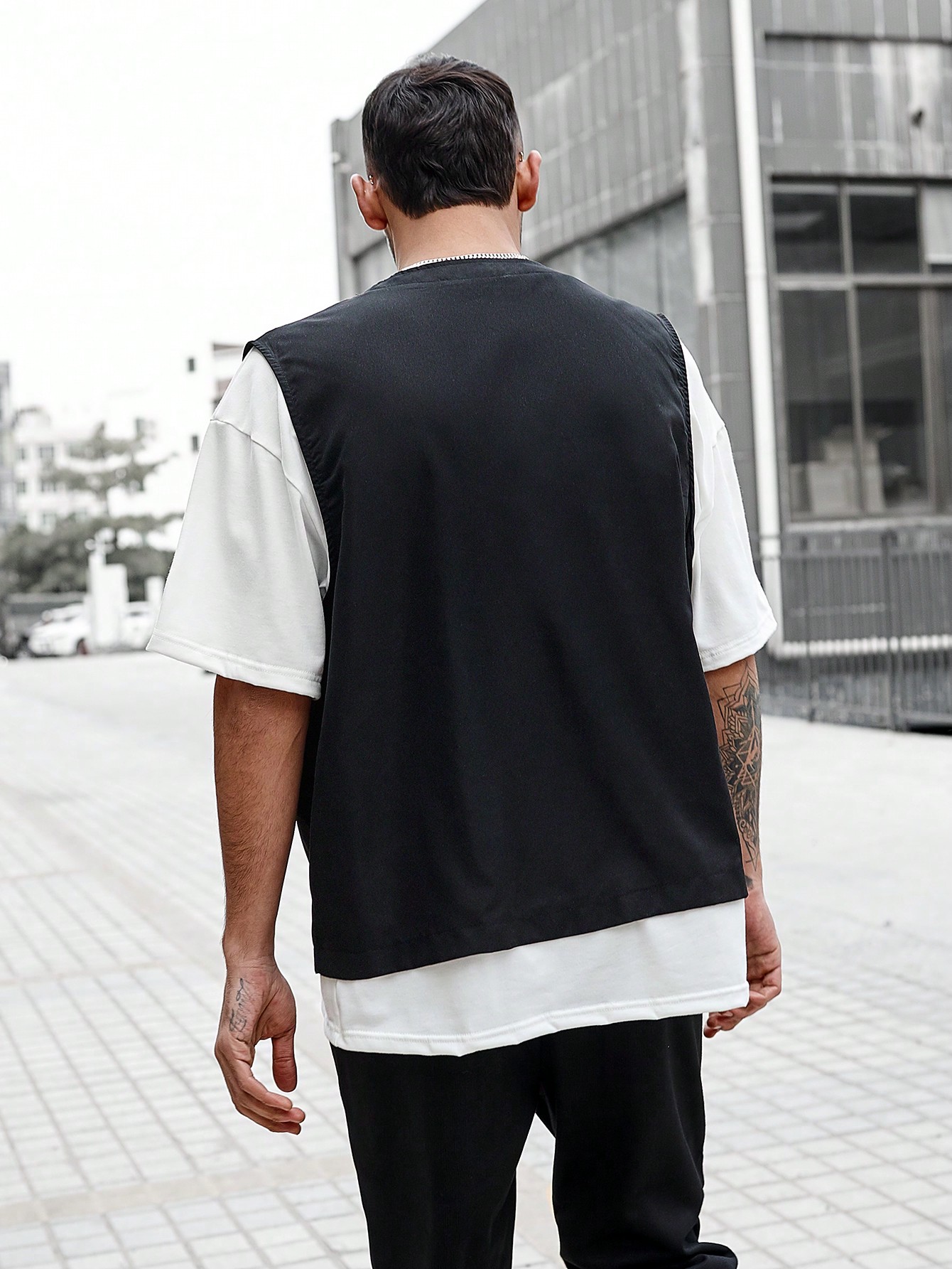 Manfinity EMRG Men'S Zipper Front Vest SHEIN USA